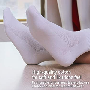 Vêtements de sport en promotion, chaussettes de sport de haute qualité pour le basketball, le football, la course à pied, chaussettes respirantes en spandex/polyester/coton - Product Image 4