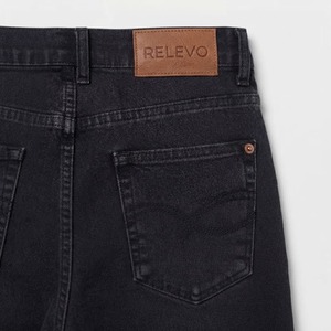 Pantalones Vaqueros Personalizados al por Mayor de Fábrica, Jeans de Algodón Premium para Hombre y Mujer, Corte Holgado, Pierna Recta, Estilo Casual - Product Image 4