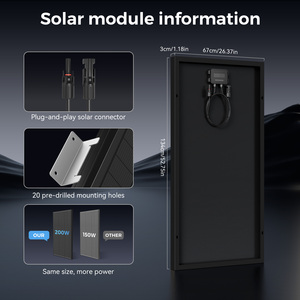 Sistema Completo de Energía Solar, Kit de Panel Solar de 200W de Tamaño Personalizado con Tecnología Tipo N para Caravanas y Autocaravanas - Product Image 4
