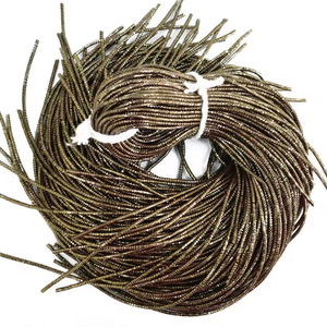 Fil de bullion brodé de haute qualité / Fil de bullion pour la fabrication de bijoux 1 mm pour broderie manuelle, badges, faible rétrécissement, personnalisé - Product Image 1