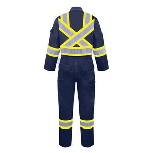 Combinaison de travail pour homme en coton respirant et confortable de qualité supérieure avec détection par aiguille, durable et réfléchissante - Product Image 2