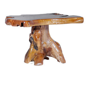 Table basse sculpturale artisanale en racine de teck, biologique, exclusive, moderne, durable, en bois massif naturel, pour salon - Product Image 2