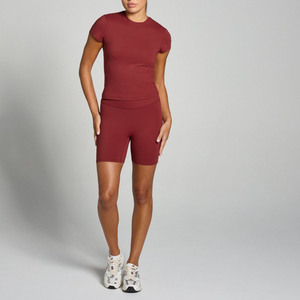 Custom Wholesale Seamless Womens Fitness Biker Shorts <b>Tummy</b> <b>Control</b> Gym Running Workout Shorts with Dropshipping Support - Product Image 2