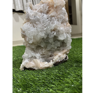 Scolecite Premium avec Stilbite Orange et Apophyllite, Grappe de Cristaux Naturels pour l'Exposition et la Décoration Intérieure - Product Image 3