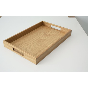 Eco-Friendly Handcrafted Mango Wood <b>Serving</b> <b>Tray</b> With Handles <b>Large</b> Rectangular Decorative <b>Tray</b> For Ottoman Coffee Tableware - Product Image 1