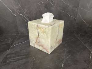 NEHA ENTERPRISES - Dispensador de pañuelos faciales de mármol de lujo, caja decorativa para guardar pañuelos, para la decoración interior del hogar moderno - Product Image 1