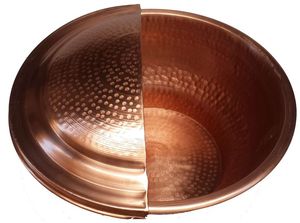 Handcrafted Copper Pedicure Bowl For Luxury Foot Spa Treatments Durable Elegant Finish Professional Salon Use - Product Image 1