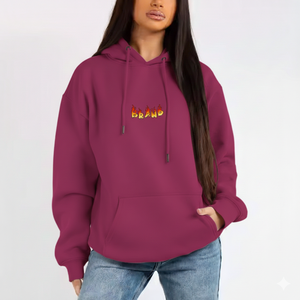 เสื้อฮู้ดแขนยาวผู้หญิงทรงหลวมโอเวอร์ไซส์ เนื้อผ้านุ่มสบาย อุ่น ทันสมัย สไตล์สตรีทแวร์ - Product Image 1