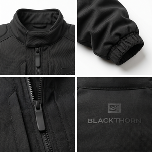 Chaqueta de Motociclista Urbana Premium de Pana Impermeable con Forro de PU, Estilo Techwear Blindado, Talla Grande para Hombre, Ropa Personalizada OEM - Product Image 4