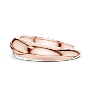 Anillo de Oro Rosa de 18K con Diamante Cultivado en Laboratorio de Corte Redondo Ondulado, Elegante y de Lujo, Menos de 1 Quilate, para Mujer - Product Image 3