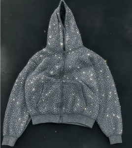 Unisex Bomber <b>Jacket</b> Sequined Glitter Print Fleece Anti-pilling Streetwear Zipper Closure Turn-down Collar Regular Fit Winter - Product Image 3