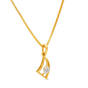 สร้อยคอจี้เพชรทรงหยดน้ำแบบมินิมอลลิสต์ - Product Image 4