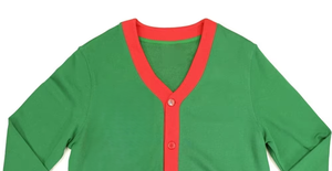 Suéter Cárdigan Personalizado para Hombre, Estilo Universitario, con Parches y Logotipo Bordado en la Parte Delantera, para el Espíritu Universitario en Invierno - Product Image 2