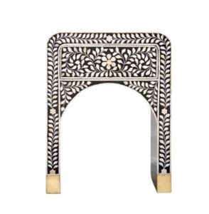 luxury handcrafted nature mother of pearl inlay bedside table for home furniture and decor wholesale from Vietnam - Product Image 1