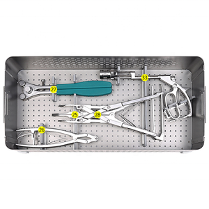 Stainless Steel Manual Dressing Forceps Surgical Instruments Sterilization <b>Case</b> Set Grip Surgical - Product Image 1