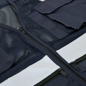 Chaleco de Seguridad Reflectante Personalizado al por Mayor, Resistente al Calor, de Alta Visibilidad, para Construcción - Product Image 3