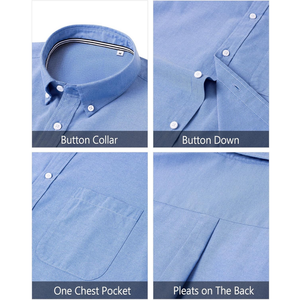 Camisa de Vestir Personalizada para Hombre, Transpirable, 100% Algodón, Manga Larga, Formal, para Oficina, con Botones, Fabricante de Ropa al por Mayor - Product Image 4