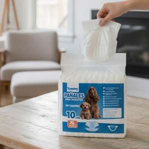 Yommy Unisex Disposable Dog <b>Diapers</b> Heat and Leak Protection Pet <b>Diaper</b> - Product Image 1