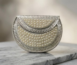 Bolsos de Metal Tipo Clutch, de Diseño, para Llevar al Hombro, Chapados en Oro, Hechos a Mano, con Forma Personalizada, F S International, Multi-Ocasión, para San Valentín - Product Image 6