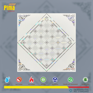 Panel de Techo de PVC con Patrones Artísticos, Impermeable, Aislante del Calor y del Sonido, para Oficina o Sala de Estar, Hecho de Pima - Product Image 3