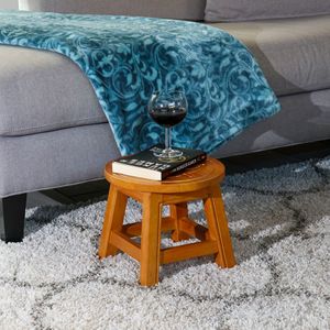 Taburete de madera tallado con forma de hoja de arce, color natural, otros muebles infantiles - Product Image 5