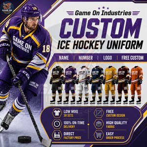 High Performance Wear Personalized Number Design Vintage Style Team Sportswear Breathable Sublimation Custom Ice Hockey Uniform - Product Image 3