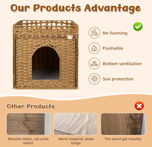 Jaula para Mascotas Artex HaiNam de Fibra Tejida, Cuadrada, Plegable, para Interiores, para Todas las Estaciones, Estilo Clásico para Perros - Product Image 5