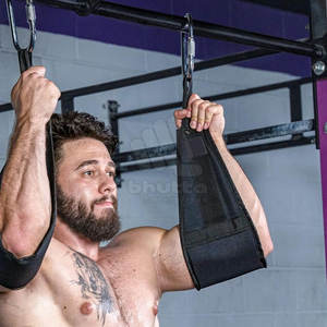 Sangles abdominales réglables en polyester/nylon léger de haute qualité pour l'entraînement des abdominaux et du bas du corps, idéales pour la musculation - Product Image 4