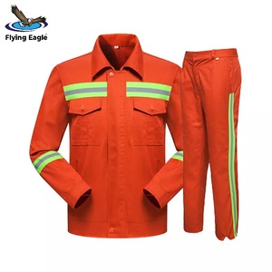 High Visibility Workwear <b>Uniform</b> Reflective Two Tone Safety Jacket Pants Set Waterproof Breathable <b>Construction</b> Workwear - Product Image 5