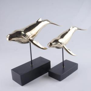Fish Table Object Wooden Base Silver Finished Decorative Table Accent Home Office Living Room <b>Desk</b> Decor Stylish <b>Ornament</b> - Product Image 1