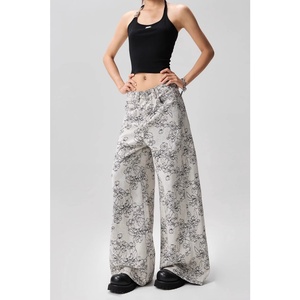 Pantalones Deportivos Rectos para Mujer, Talla Grande, Color Sólido, para las Cuatro Estaciones, Cintura Media Elástica, Holgados, Casuales, Transpirables, para Vacaciones en la Playa, OEM 2026 - Product Image 3