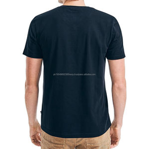 T-shirts pour hommes à col en V, coupe ajustée, manches courtes, séchage rapide, marque privée, haute qualité, avec logo personnalisé, en vente - Product Image 4