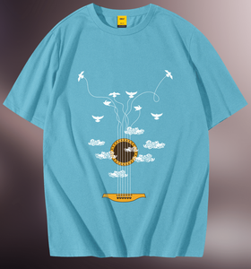 T-shirt d'été pour homme, coupe oversize, en coton 100% (240 GSM), imprimé graphique, séchage rapide, respirant, personnalisable avec logo, vente en gros OEM - Product Image 4