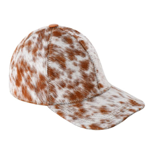 Unisex Genuine Cow Hair-On Leather Baseball Cap Adjustable Western Ranch Cowboy Hat Custom Logo Bulk Wholesale Manufacturer - Product Image 6