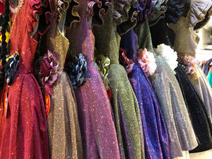 Moon Light Fancy Design Robe de soirée pour enfants avec sac à main Nouveau tissu de laine pour les filles Tenue de printemps élégante - Product Image 6