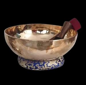 Bol chantant en métal de style tibétain élégant pour la méditation, la thérapie, le yoga, la guérison et la relaxation - Product Image 6