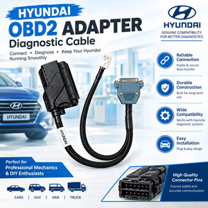 Cable Adaptador de Diagnóstico OBD Verna 400 410 411, Conectividad USB de 12-24V para Escáner de Diagnóstico de Automóviles, Arnés de Cables con Conector Negro - Product Image 4