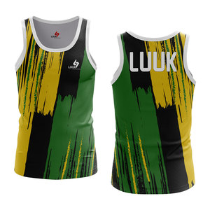 LUUK <b>Men's</b> Sublimation Printed Tank Top Quick Dry Sporty Sleeveless Fitness Shirt O Neck <b>Compression</b> Fit Custom Design Printed - Product Image 3