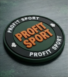 Écussons en caoutchouc personnalisés de haute qualité Profit Sport, patchs souples en PVC pour vêtements, uniformes, sacs et casquettes, badge circulaire en plastique - Product Image 5