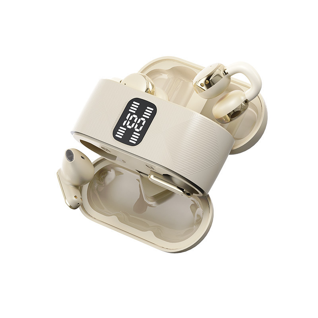 2-in-1 Ear Clip and Semi-in-Ear 2 Pairs of Headphones the New Model in 2026 Is Equipped with Intelligent Digital Display
