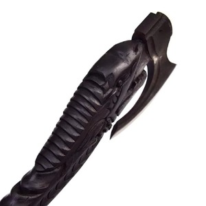 Hachas de Acero de Damasco con Mango de Madera Multiusos, con Funda de Cuero, Calidad Premium, Hachas de Doble Cabeza para Caza al Aire Libre - Product Image 4
