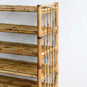 Multi-functional Bamboo <b>Bench</b> with Shoe Rack Integrated <b>Entryway</b> Seating Adjustable Height Bamboo Shoe Shelf for Storage - Product Image 2