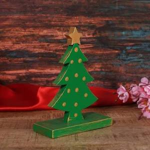 Wooden handmade christmas <b>tree</b> wooden table <b>decor</b> custom color new handmade low price here - Product Image 1