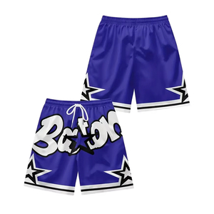 Pantalones Cortos Deportivos de Malla para Hombre de Alta Calidad, Sublimados, con Logotipo Personalizado, Transpirables, de Secado Rápido, Impermeables, 100% Poliéster - Product Image 1