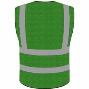 Chaleco de Seguridad Reflectante Personalizable de Alta Visibilidad ANSI Clase 2, Transpirable, de Algodón, con LED Intermitente, Fluorescente, con Bolsillos para Logotipo - Product Image 5
