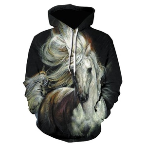 2021 Hot Sale Sweatshirt 3D Hoodies Print Beautiful <b>Horse</b> Animal Pattern Pullover Unisex Casual Creative Oversized <b>Hoodie</b> 2026 - Product Image 2