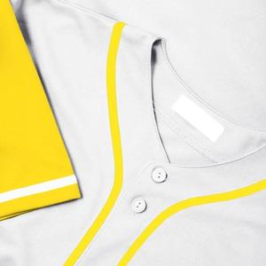 Mens <b>White</b> Baseball Jersey With Orange Trim Short Sleeve Button Front Breathable Sport Shirt Regular Fit All Seasons Apparel - Product Image 6