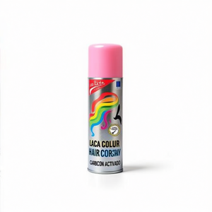 LACA COLOR ROSA Light <b>Pink</b> Disposable Hair Color <b>Spray</b> for Birthday & Festive Occasions - Product Image 1