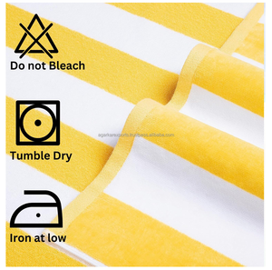 Serviettes de plage de luxe VIP 250 GSM, super douces et absorbantes, serviettes de piscine personnalisées pour hôtels, vente en gros d'usine - Product Image 6