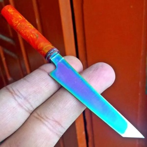 Cuchillo de Chef Personalizado Hecho a Mano Jexmoo con Acero de Damasco, Cuchillos de Cocina en Miniatura, Mango Hermoso, Regalo para Chef - Product Image 3